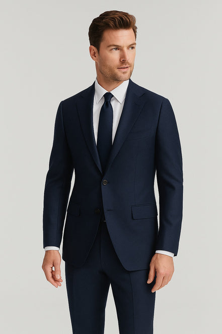 The Midnight Twill | Pure Luxury | Pure Wool & Cashmere | Super 120's Flannel Fabric