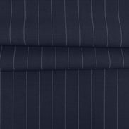 The Maritime Dark | Chalk Stripe | Super 120's | Woolmark Certified | Luxury Gift Boxed
