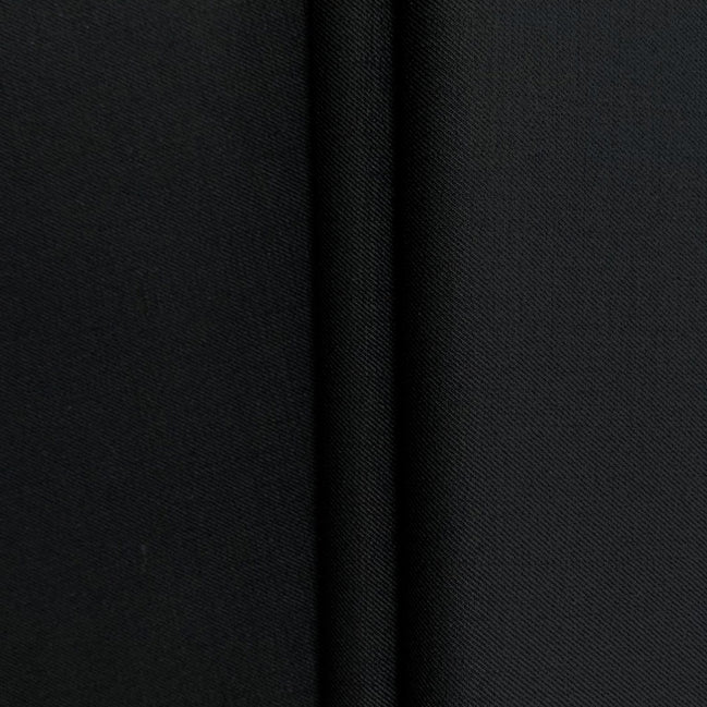 The Black Executive | Heritage Elegant Twill |Super 130’s Superfine Wool Rice Suiting