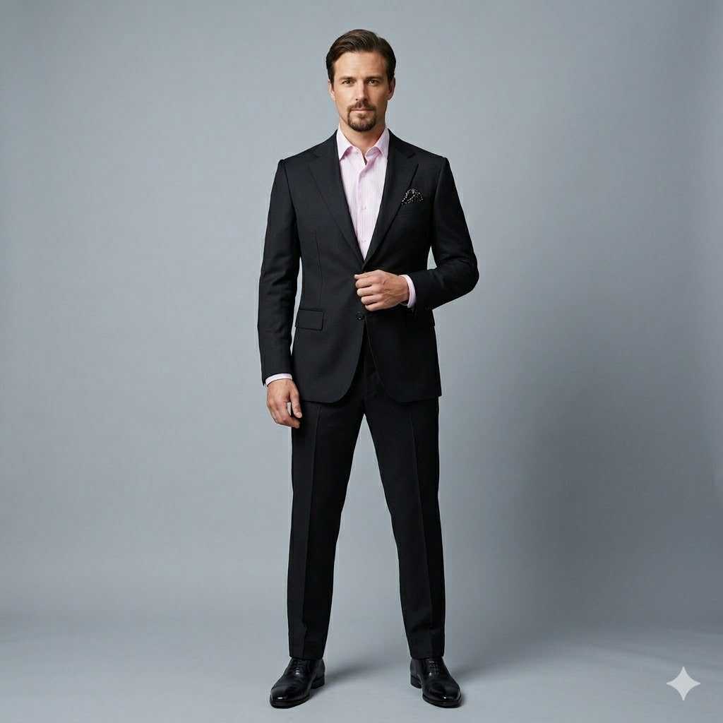 The Navy Blue | Twill | Super 130's | Woolmark Certified | Luxury Gift Boxed