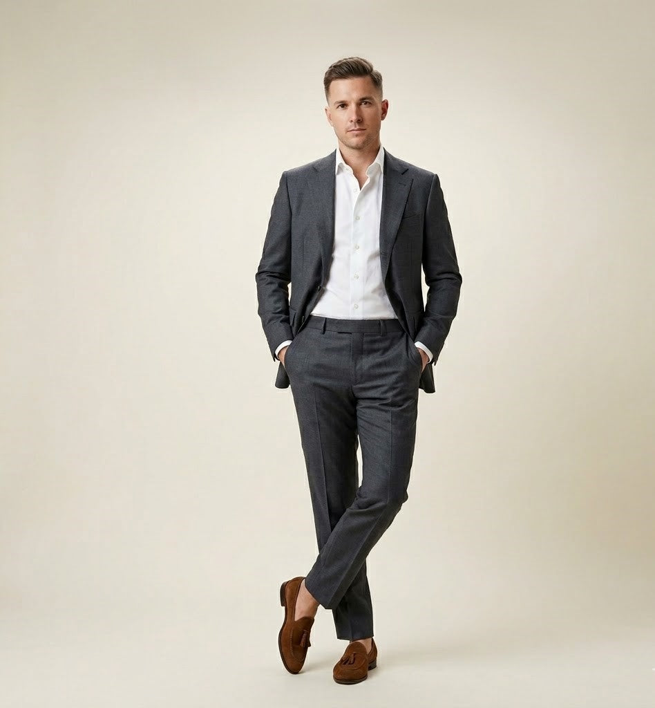 The Evergreen | Twill | Super 120's | Woolmark Certified | Luxury Gift Boxed