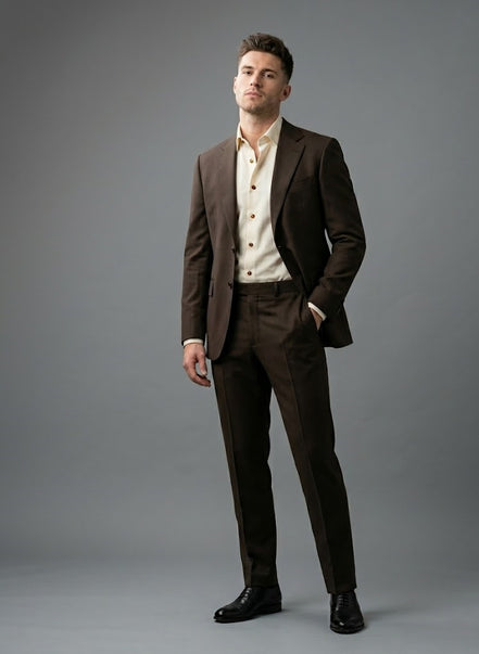 The Espresso | Twill | Super 120's | Woolmark Certified | Luxury Gift Boxed