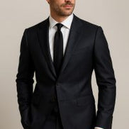 The Midnight | Solid Twill | Super 110's | Woolmark Certified | Luxury Gift Boxed