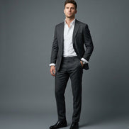 The Moss | Solid Twill | Super 110's | Woolmark Certified | Luxury Gift Boxed