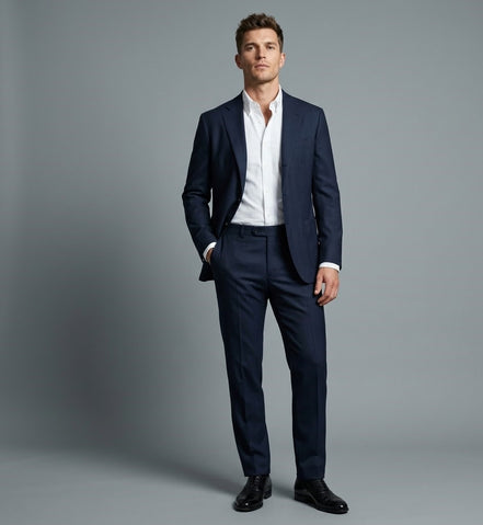 The Midnight | Lightweight Twill | Super 110's | Woolmark Certified | Luxury Gift Boxed
