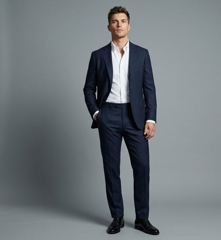 The Midnight | Lightweight Twill | Super 110's | Woolmark Certified | Luxury Gift Boxed