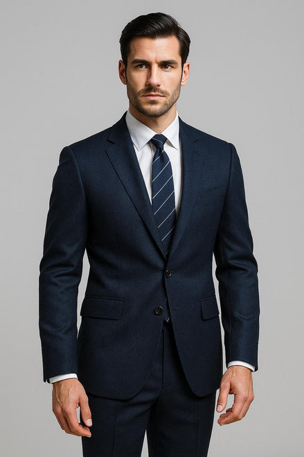 The Midnight Flannel | Pure Luxury Wool & Cashmere | Super 120's Flannel Fabric