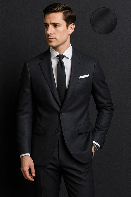 TORINO Super 120’s Wool & Cashmere Flannel Jacketing Fabric – Luxury Gift Box (2m Cut)