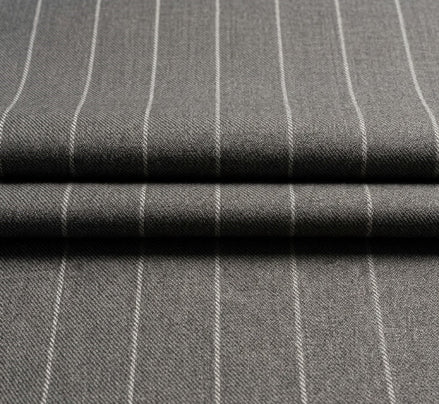 The Ash | Chalk Stripe | Super 120's | Woolmark Certified | Luxury Gift Boxed
