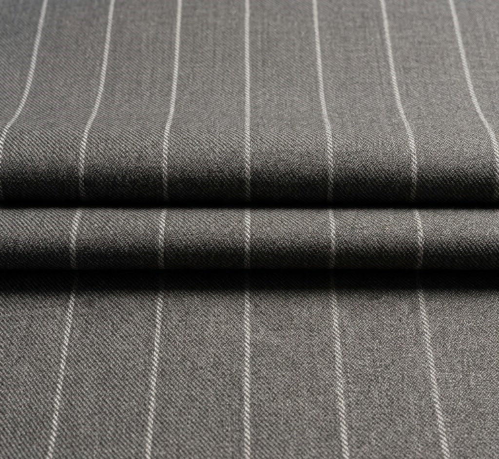 The Ash | Chalk Stripe | Super 120's | Woolmark Certified | Luxury Gift Boxed