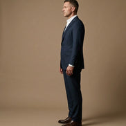 The Azure | Sharkskin | Super 130's | Woolmark Certified | Luxury Gift Boxed