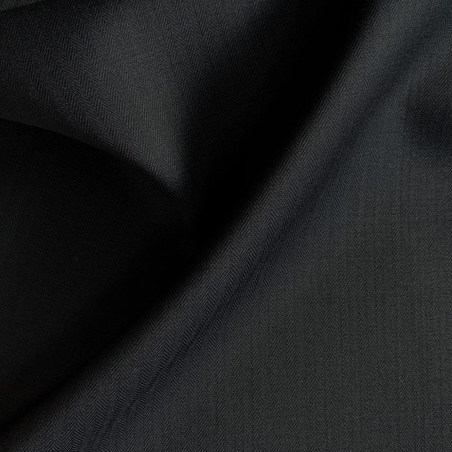 The Navy Blue | Herringbone | Super 130's | Woolmark Certified | Luxury Gift Boxed