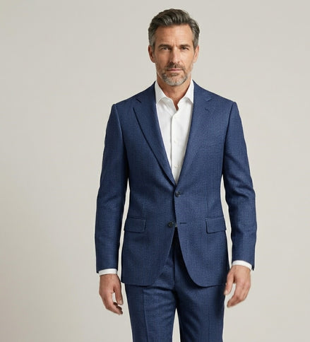 The Azure | Birdseye | Super 120's | Woolmark Certified | Luxury Gift Boxed