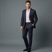The Graphite | Plain Textured | Super 110's | Woolmark Certified | Luxury Gift Boxed