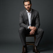 The Glacier | Windowpane | Super 120's | Woolmark Certified | Luxury Gift Boxed