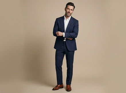 The Cascade | Windowpane | Super 120's | Woolmark Certified | Luxury Gift Boxed