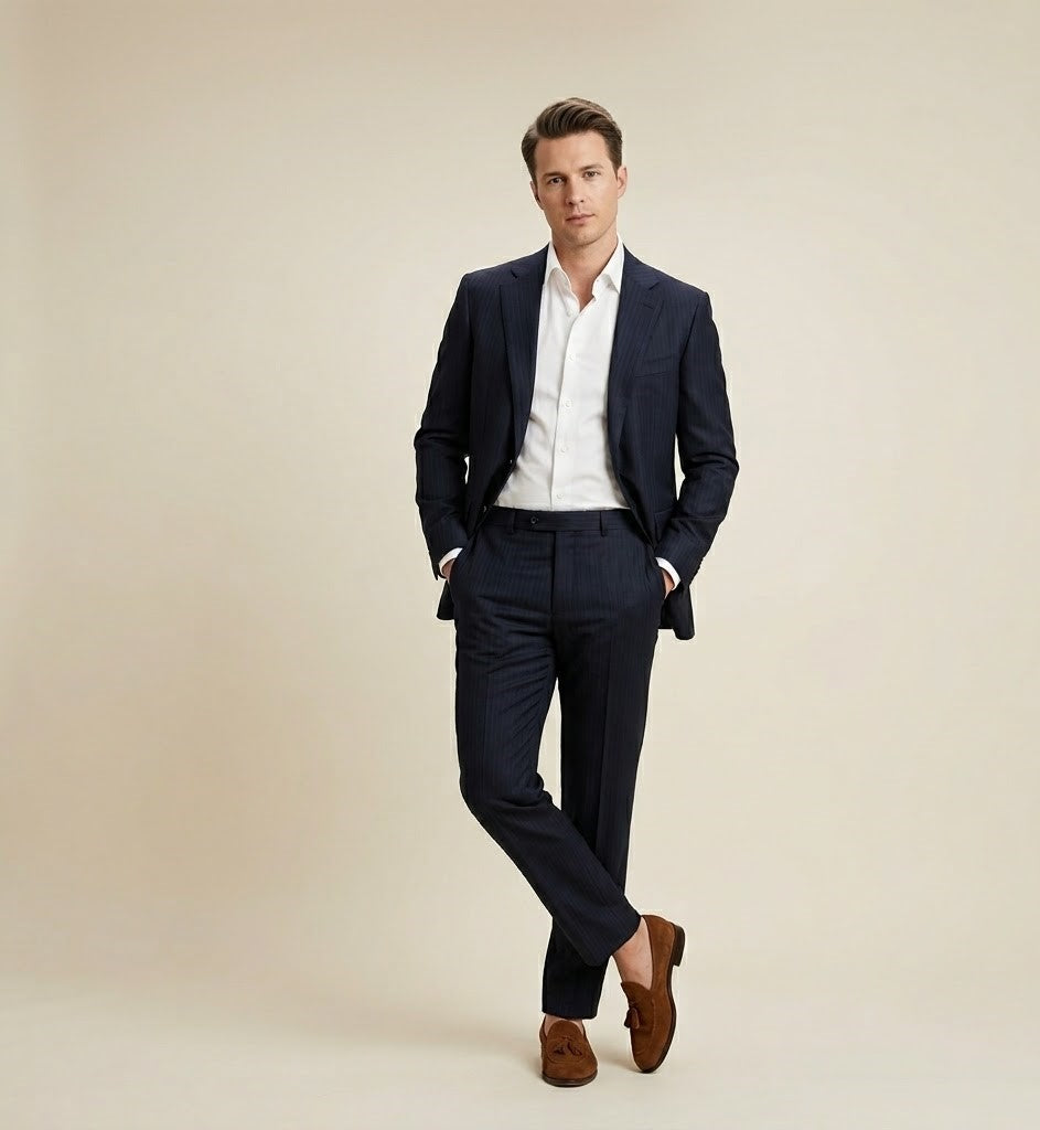 The Regent | Windowpane | Super 120's | Woolmark Certified | Luxury Gift Boxed