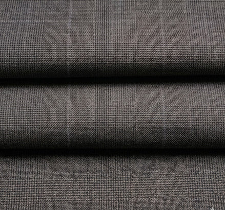 The Diplomat | Glen Check | Super 120's | Woolmark Certified | Luxury Gift Boxed