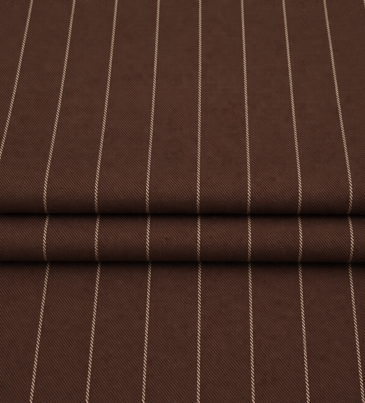 The Wall Street Brown | Pinstripe | Super 110's | Woolmark Certified | Luxury Gift Boxed