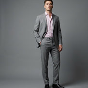 The Silver | Serge | Super 120's | Woolmark Certified | Luxury Gift Boxed