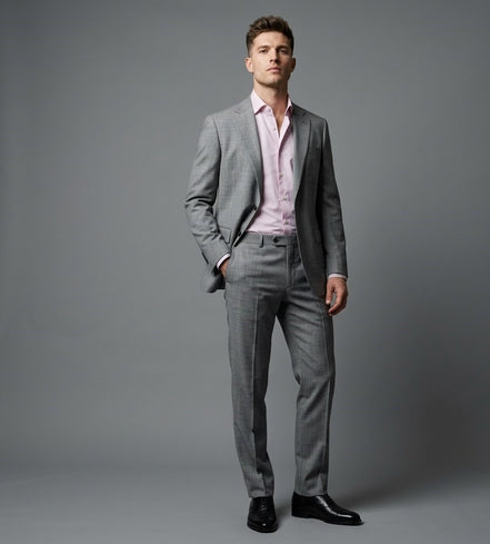 The Silver | Serge | Super 120's | Woolmark Certified | Luxury Gift Boxed