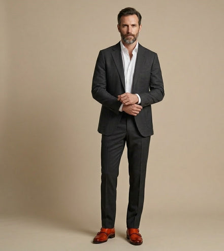 The Onyx | Serge | Super 120's | Woolmark Certified | Luxury Gift Boxed