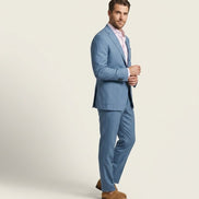 The Azure | Solid Twill | Super 110's | Woolmark Certified | Luxury Gift Boxed