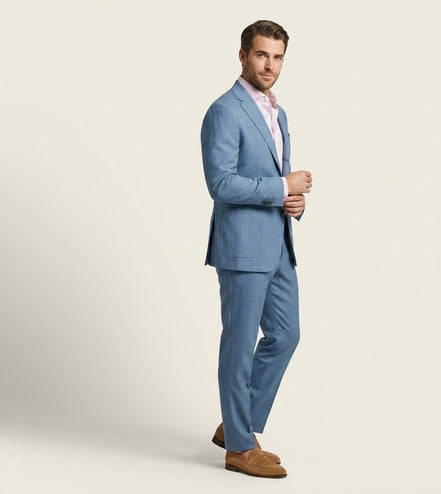 The Azure | Solid Twill | Super 110's | Woolmark Certified | Luxury Gift Boxed