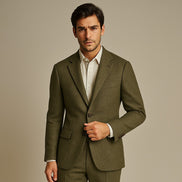 The Sage Modernist | TORINO Super 120’s Wool & Cashmere Flannel Fabric