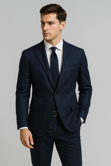 The Indigo Estate | Pure Luxury | Pure New Wool & Cashmere | Super 120's Flannel Fabric