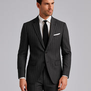 The Legacy Grey | Fine Pinstripe | Superfine 120's Fabric