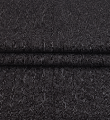 The Chevron Navy | Herringbone Stripe | Super 110's | Woolmark Certified | Luxury Gift Boxed