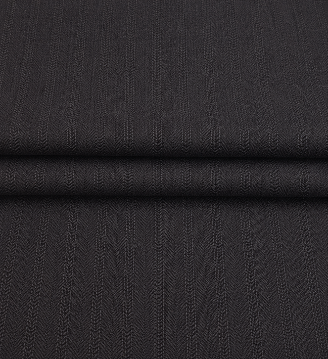The Chevron Navy | Herringbone Stripe | Super 110's | Woolmark Certified | Luxury Gift Boxed