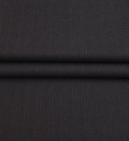 The Chevron Navy | Herringbone Stripe | Super 110's | Woolmark Certified | Luxury Gift Boxed