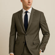 The Argento Grey | Sharkskin Twill | Superfine 120's Pure Merino Fabric