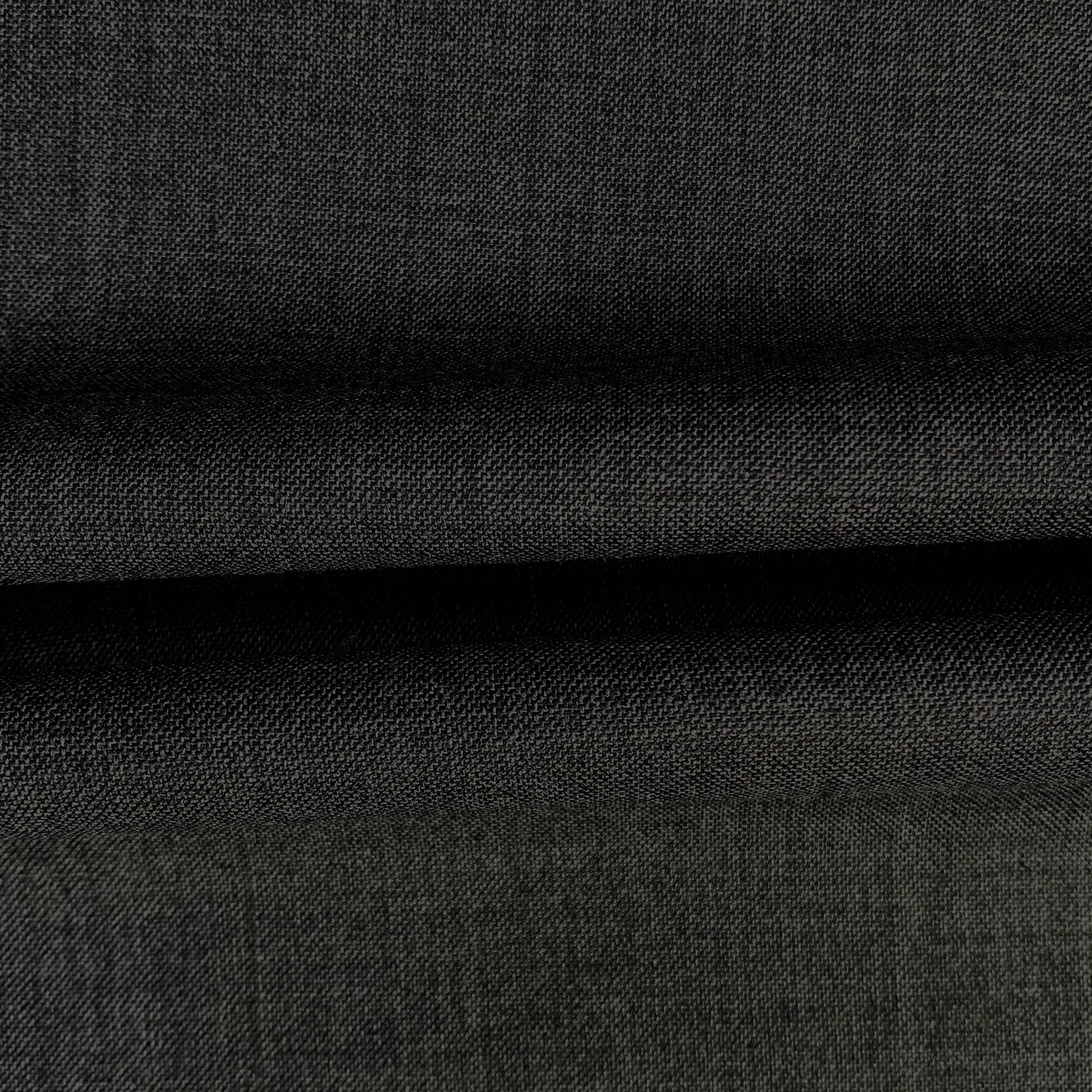 The Carbon Graphite | Solid Sharkskin | Superfine 120's  Pure Merino  Fabric