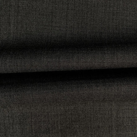 The Carbon Graphite | Solid Sharkskin | Superfine 120's  Pure Merino  Fabric