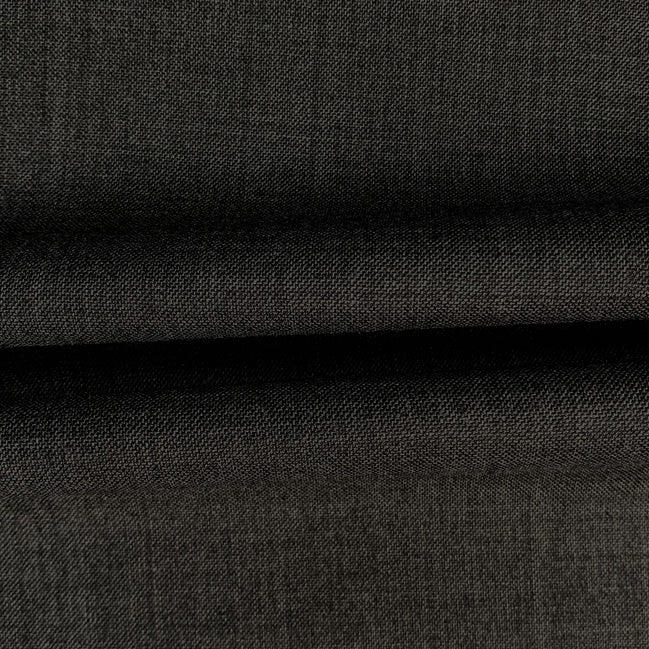 The Carbon Graphite | Solid Sharkskin | Superfine 120's  Pure Merino  Fabric