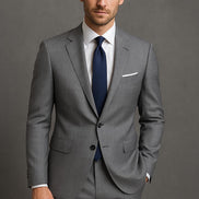 The Sterling Micro-Check | Precision Micro-Grid | Superfine 120's Wool Blend Suiting