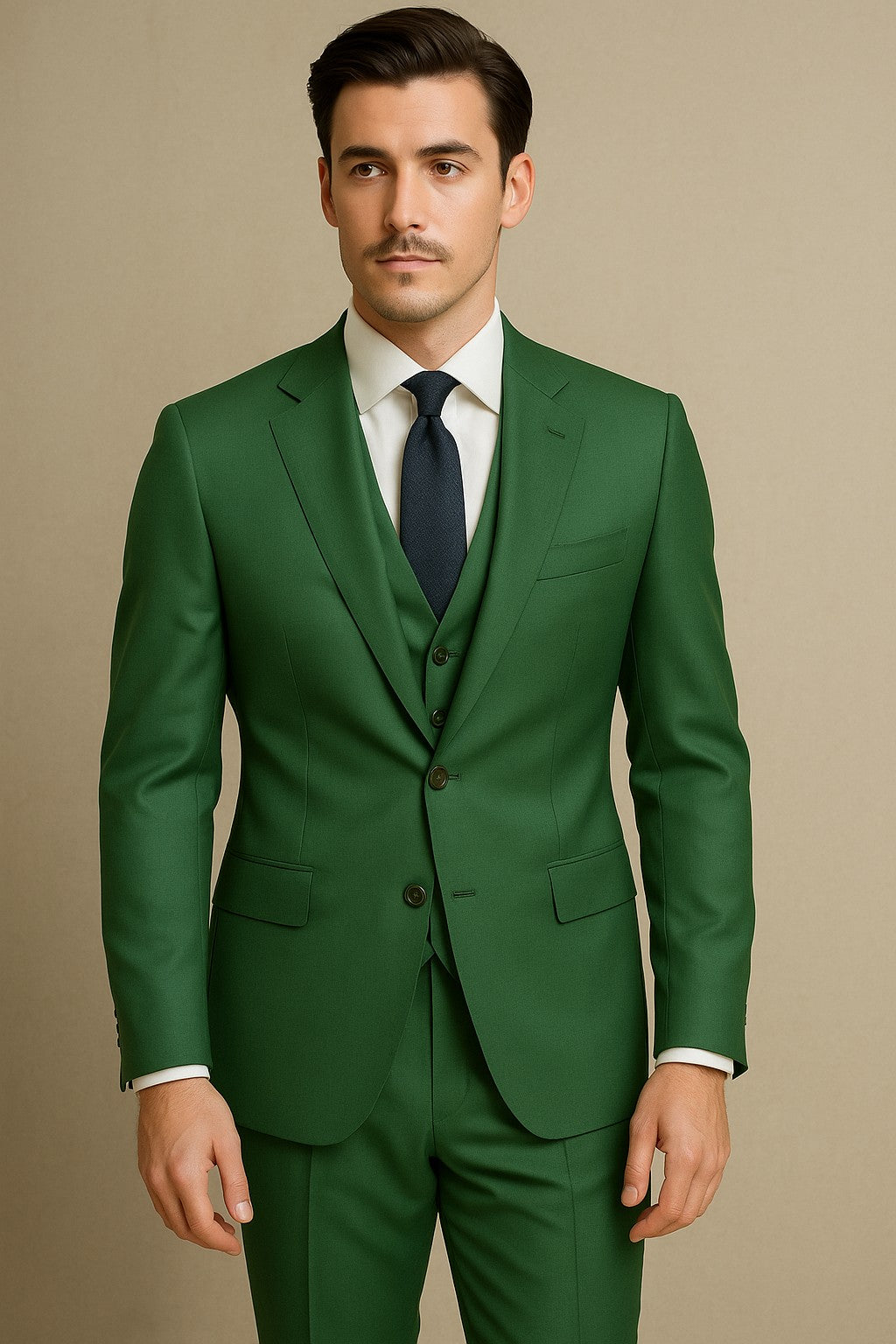 The Sage Heritage | Foundation Olive Twill | Superfine 120's Pure Merino Fabric