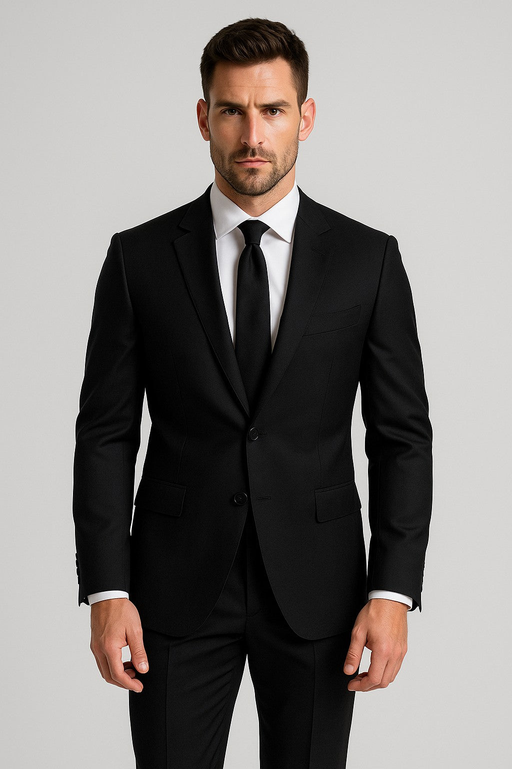 The Graphite Pinhead | Precision Twill Weave | Superfine 120's Merino Wool-Lycra Suiting