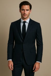 The Deep | Herringbone | Super 130's | Woolmark Certified | Luxury Gift Boxed