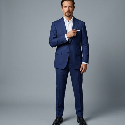 The Azure | Twill | Super 120's | Woolmark Certified | Luxury Gift Boxed