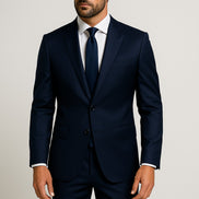 The Navy Blue | Twill | Super 130's | Woolmark Certified | Luxury Gift Boxed