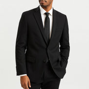 The Charcoal Estate | Brushed Heritage Herringbone | Superfine Wool & Cashmere Flannel Fabric