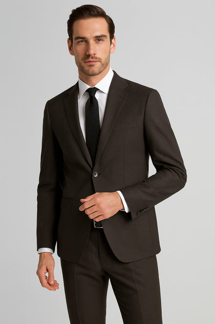 TORINO Super 120’s Wool & Cashmere Flannel Jacketing Herringbone Fabric