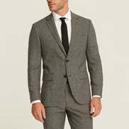 The Carbon Twill | TORINO Super 120’s Wool & Cashmere Flannel Fabric