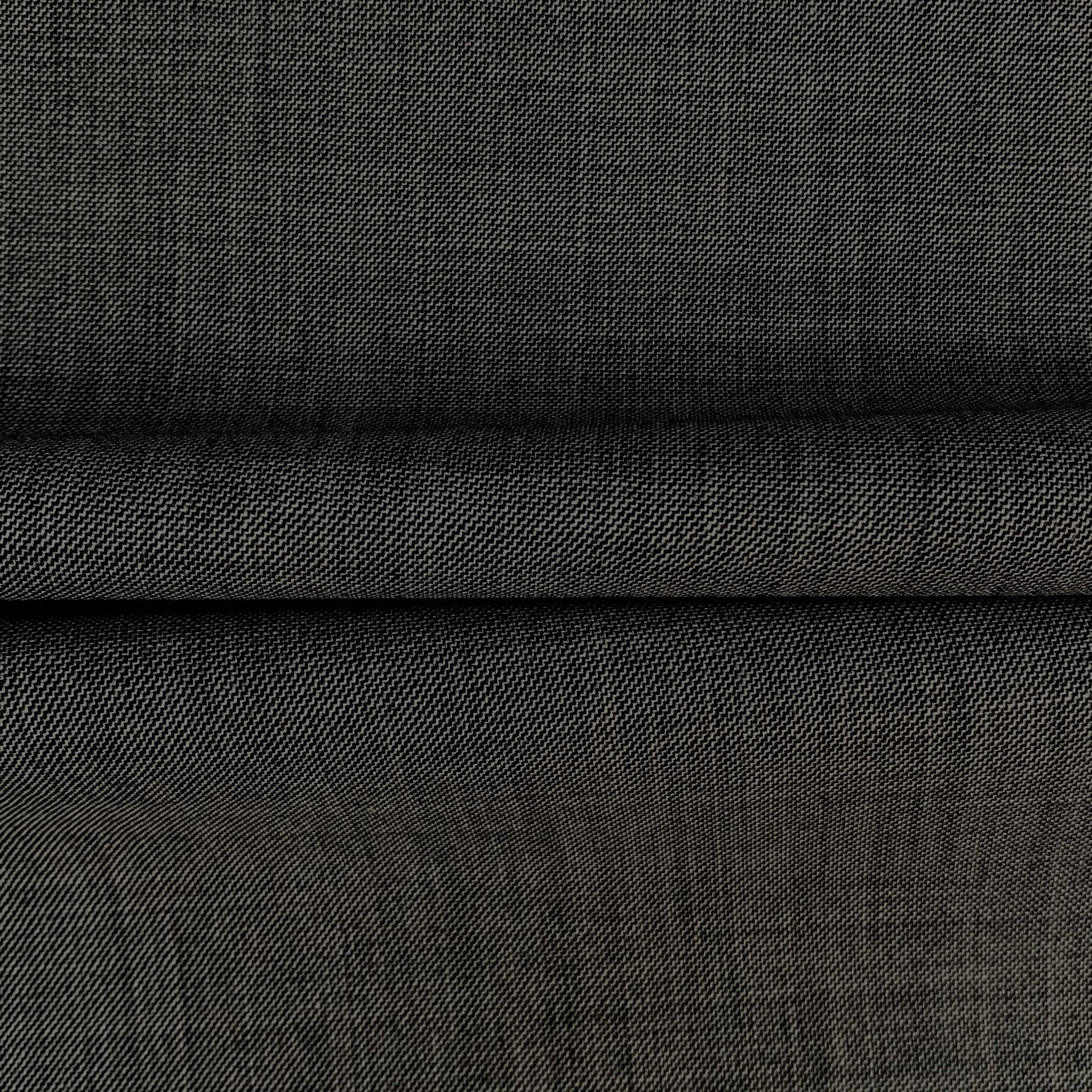 The Argento Grey | Sharkskin Twill | Superfine 120's Pure Merino Fabric
