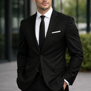 The Graphite Executive Twill | TORINO Super 120’s Pure Merino Wool Suiting Fabric