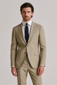 The Beige | TORINO Superfine 120's Merino Wool-Lycra Suiting